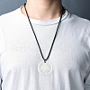 CHGCRAFT 3Pcs Natural Afghan White Jade Hollow Big Pendants G-CA0001-79-6