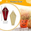 30Pcs 3 Colors Halloween Theme Alloy Enamel Pendants ENAM-SZ0002-71-2