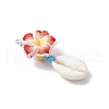 Flower Pendants PALLOY-JF03784-4