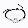 Adjustable Nylon Cord Braided Bead Bracelets BJEW-L640-05P-3