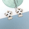 Alloy Enamel Puppy Pendants PW-WG22495-06-1