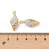304 Stainless Steel Clay Rhinestone Pendants STAS-L022-526G-3