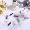 Beebeecraft 7 Chakra Faceted Natural Mixed Stones Double Terminated Points Healing Stones G-BBC0001-48-4