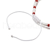 4Pcs Glass Seed Beads Braided Bead Bracelets for Men Women BJEW-TA00648-5