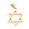 304 Stainless Steel Pendants STAS-J026-04G-1