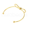 Ion Plating(IP) 304 Stainless Steel Cuff Bangles for Women STAS-P373-05G-3