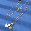 Brass Micro Pave Cubic Zirconia Pendant Neckalces NJEW-C076-13G-2