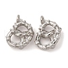 Brass Micro Pave Cubic Zirconia Pendants KK-P308-07P-1
