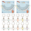 Candy Transparent Acrylic Pendant Stitch Markers HJEW-AB00323-1