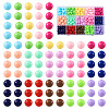 300Pcs 15 Colors Opaque Acrylic Beads SACR-TA0001-13-1