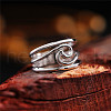 Wave Brass Finger Rings for Women FS-WG2693B-03-2