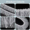 Gorgecraft 5 Yards Polyester Pleated Flower Lace Trim OCOR-GF0003-89B-6