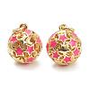 Brass Enamel Charms KK-A153-02G-H-2