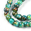 Baking Painted Glass Beads Strands DGLA-N003-6mm-B08-4
