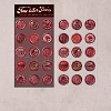 15Pcs PU Imitation Leather Stickers STIC-P018-A04-1