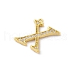 Rack Plating Brass Micro Pave Cubic Zirconia Pendant KK-H449-76G-20-2