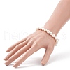 Mother's Day Jewellery Natural Baroque Keshi Pearl Beaded Stretch Bracelet for Women BJEW-JB08910-3
