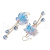 Flower Dangle Earrings EJEW-TA00636-6