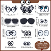  11 Styles Eye Cotton Embroidery Iron on Clothing Patches DIY-NB0010-15-2