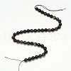 Grade AA Natural Golden Sheen Obsidian Round Beads Strands X-G-L275-01-6mm-2