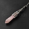 Mixed Gemstone/Glass Dowsing Pendulum Big Pendants G-H285-06P-5