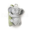 Flocky Resin Pendants FIND-I044-30-1