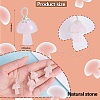 Natural Rose Quartz Pendants PALLOY-SW0004-08-2