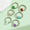 Bohemian Plastic & Resin Finger Rings for Women FS-WG55B4A-01-4