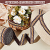 AHADERMAKER 10 Yards Polyester Rhombus Ribbon for Jewelry Making OCOR-GA0002-12-5
