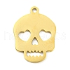 304 Stainless Steel Pendants STAS-Q255-04G-1