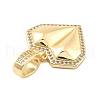Brass Micro Pave Cubic Zirconia Pendants KK-L209-086G-2