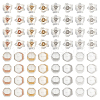 CHGCRAFT 64Pcs 8 Styles Silicone Ear Nuts SIL-CA0001-04-8