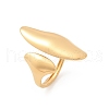 Horse Eye 304 Stainless Steel Open Cuff Rings RJEW-R018-01G-04-4