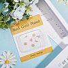 Beebeecraft 12Pcs 3 Styles Rack Plating Brass Beads KK-BBC0014-35-6