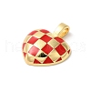 Rack Plating Brass Enamel Pendants KK-Z056-41G-03-2