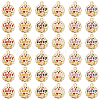   36Pcs 6 Colors Alloy Pendants ENAM-PH0002-29-1
