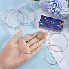 SUNNYCLUE 18pcs Textured Simple Thin Stainless Steel Bangles Set BJEW-SC0001-19-3