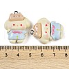 Dog Resin Pendants RESI-U004-02D-3