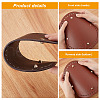   4Pcs 4 Style PU Leather Knitting Crochet Bags Nail Bottom Shaper Pad DIY-PH0009-50-3