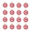 Golden Plated Alloy Enamel Charms ENAM-S118-08C-2