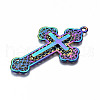 Rainbow Color Alloy Big Pendants PALLOY-S180-014-RS-4