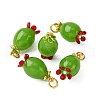 Handmade Lampwork Pendants LAMP-Z012-01G-02-1
