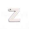 Tarnish Resistant 304 Stainless Steel Letter Charms STAS-O072-Z-1