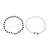 2Pcs Glass Beads Stretch Bracelets for Women BJEW-JB11395-2