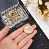 Beebeecraft 300Pcs Brass Crimp Beads KK-BBC0014-71-3