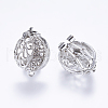 Alloy Rhinestone Stud Earring Findings PALLOY-F201-25P-2