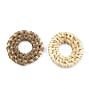 Handmade Reed Cane/Rattan Woven Linking Rings WOVE-T005-07A-2