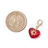 6Pcs Heart with Star Moon Sun Glass Pendant Decorations HJEW-JM03166-5