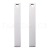 Tarnish Resistant 304 Stainless Steel Four Sides Engraved Pendants STAS-I140-30A-S-2