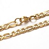 Trendy 304 Stainless Steel Figaro Chain Bracelets BJEW-L510-09-1